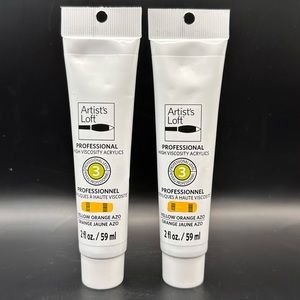 Professional Level 3 High-Viscosity Acrylic Artist's Loft 59ml Yellow Orange Azo